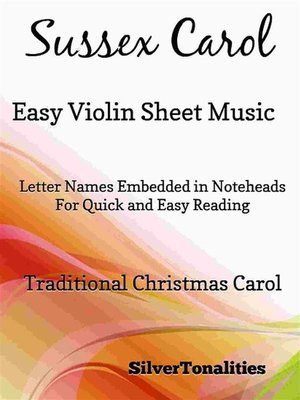 cover image of Sussex Carol Easy Violin Sheet Music